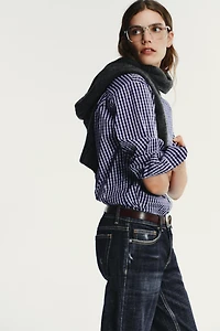PLAID POPLIN SHIRT