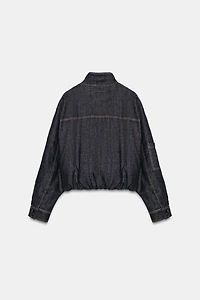 HIGH COLLAR PUFFER BOMBER JACKET