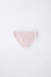 6-14 ANS/ LOT DE TROIS CULOTTES DENTELLE