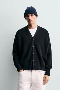 REGULAR FIT COTTON CARDIGAN