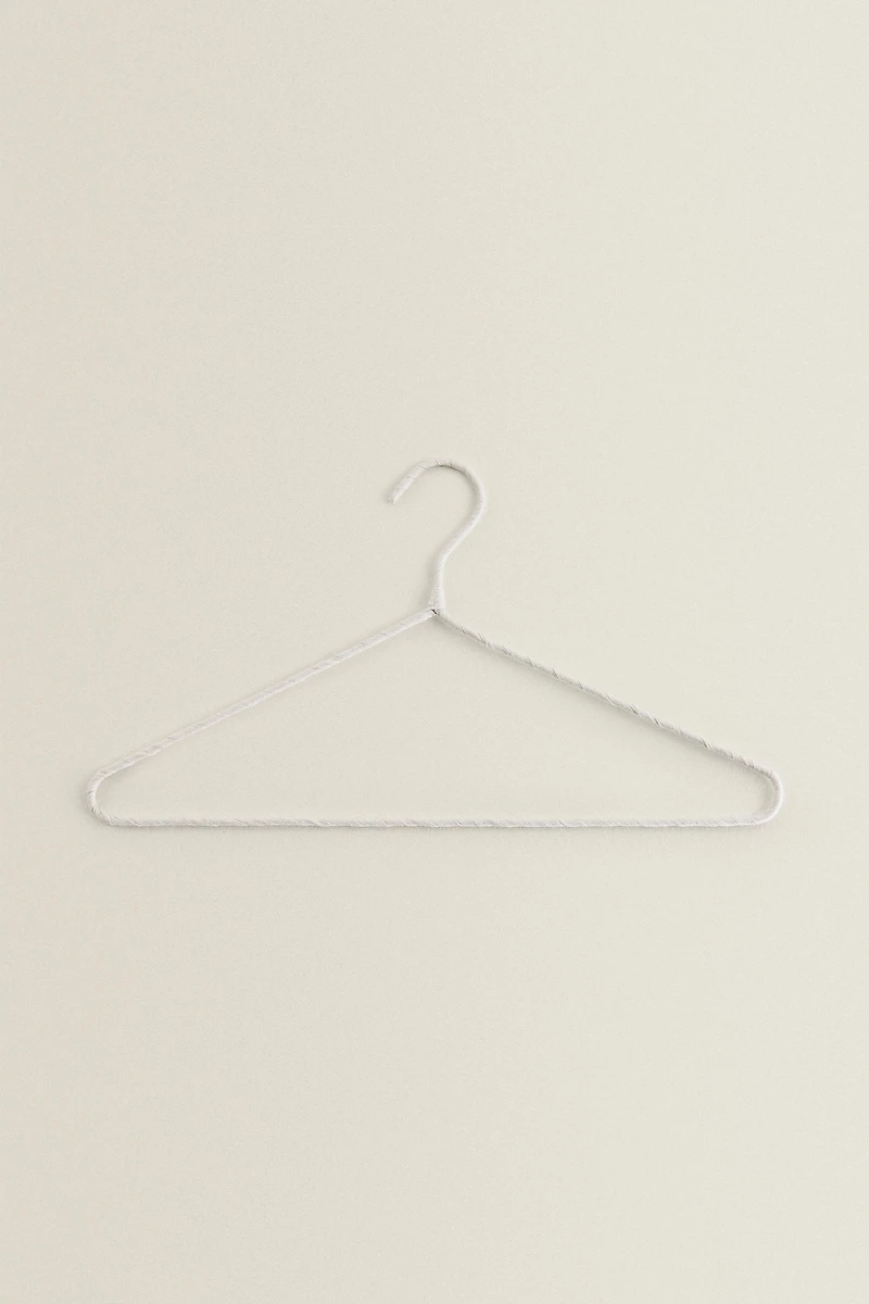 CINTRE BEIGE COTON ET LIN (LOT DE 4)