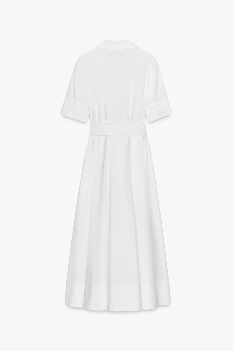 ZW COLLECTION POPLIN MIDI DRESS