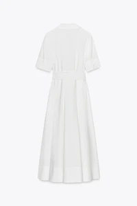 ZW COLLECTION POPLIN MIDI DRESS