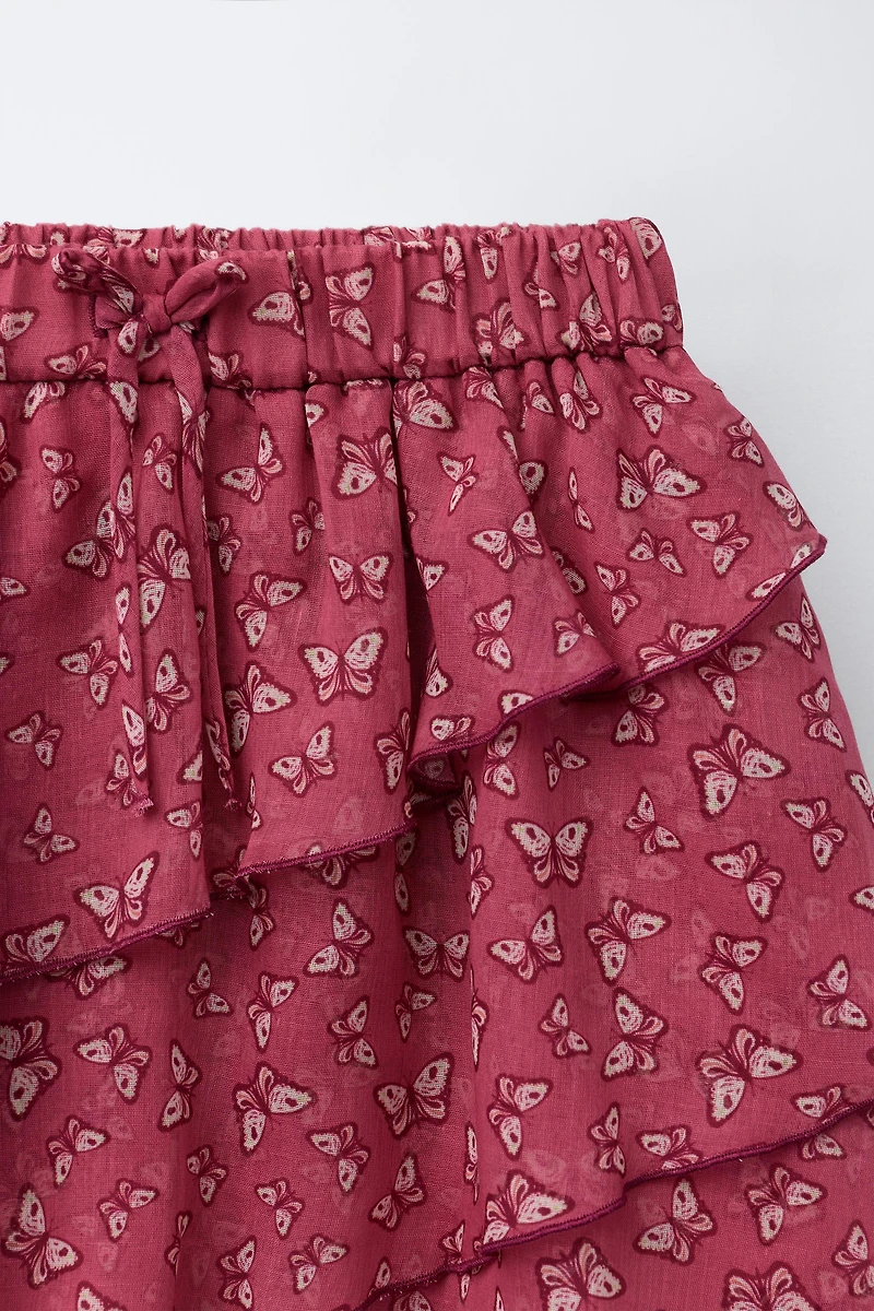 JUPE-SHORT À IMPRIMÉ PAPILLONS