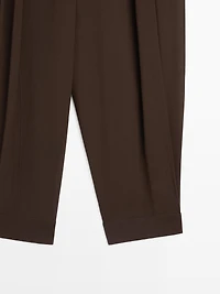 Darted sarouel trousers