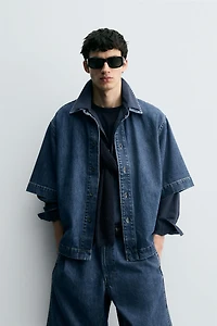 SHORT SLEEVE DENIM SHIRT