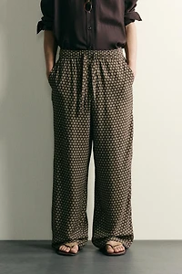PRINTED JOGGER WAIST PANTS
