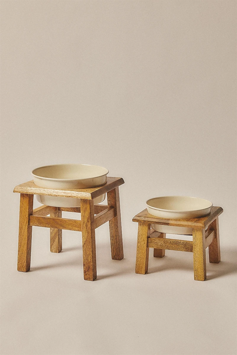 PET FOOD BOWL WITH STAND