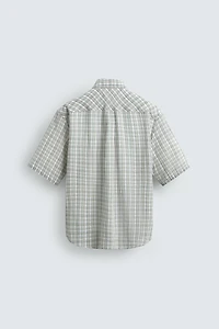 RELAXED FIT PLAID SHIRT