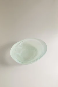 PORTE-SAVON SALLE DE BAIN VERRE VERT DÉGRADÉ