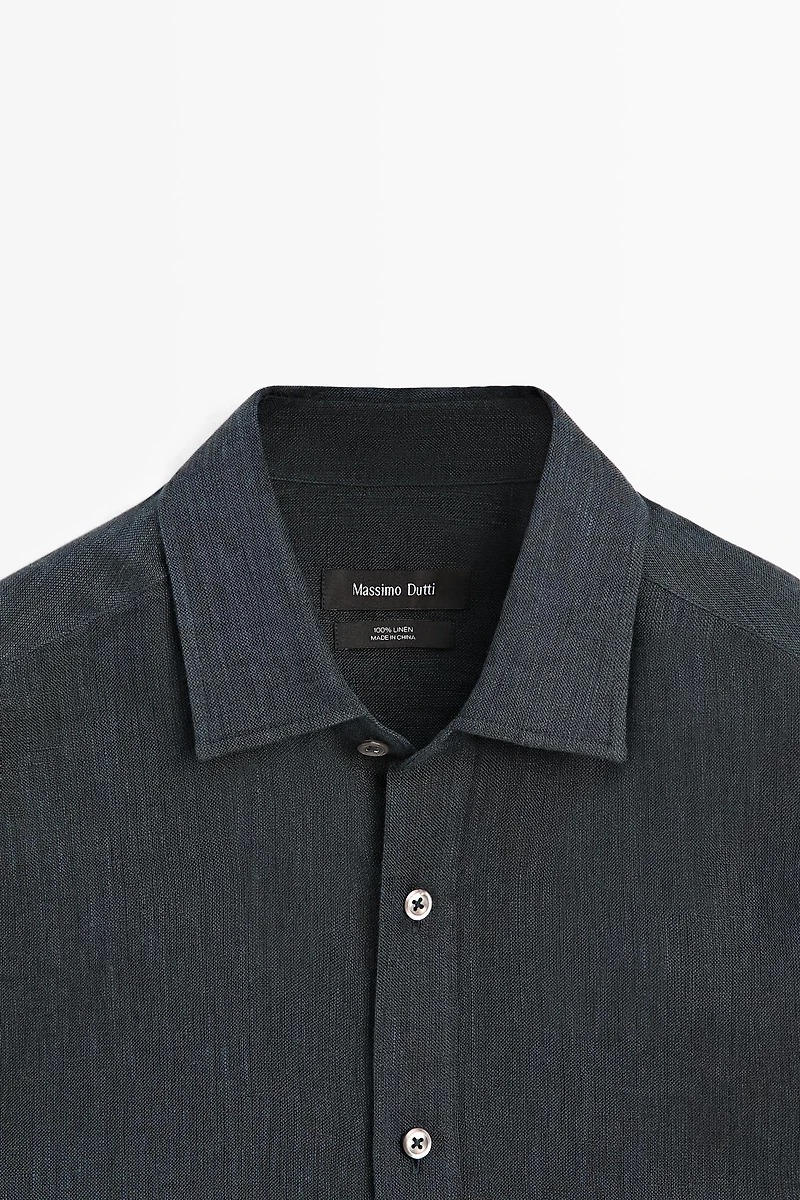 Chemise regular fit 100 % lin