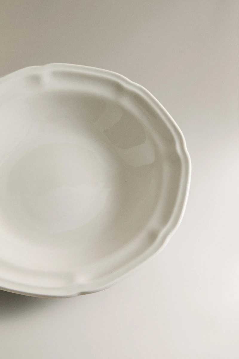 ASSIETTE CREUSE PORCELAINE