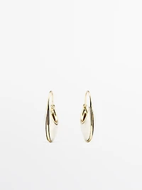 Boucles d’oreilles anneaux pierre