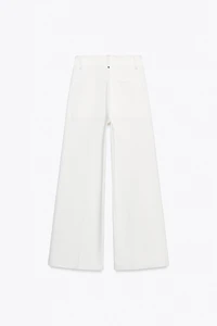 ZW COLLECTION TAILORED WIDE LEG HI-RISE JEANS