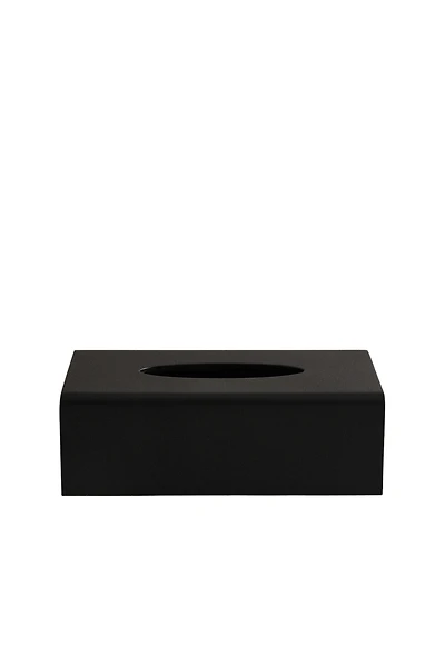 BLACK RESIN TISSUE BOX