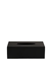 BLACK RESIN TISSUE BOX