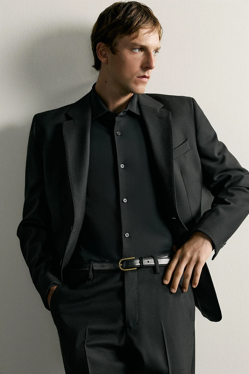 TEXTURED REGULAR FIT SHIRT