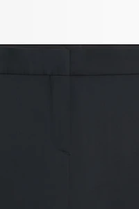 100% cool wool straight-leg pants