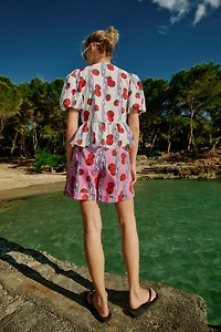 SHORT IMPRIMÉ À PINCES