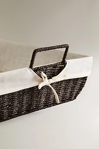 IRONING BASKET WITH FABRIC LINING