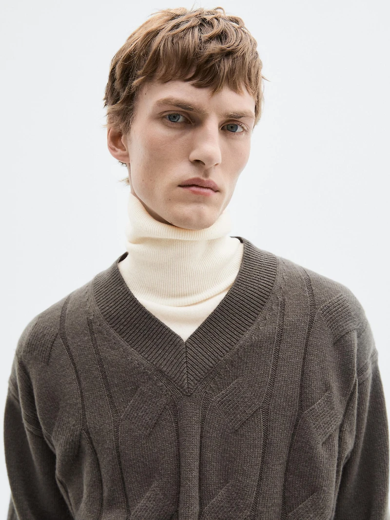 Knit wool blend sweater - LIMITED