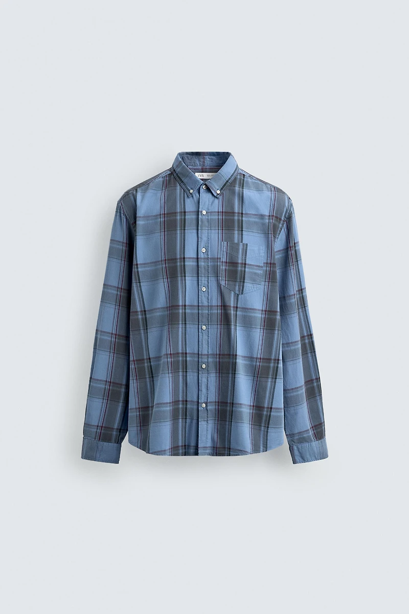 REGULAR FIT PLAID SHIRT