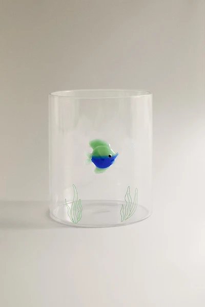 BOROSILICATE GLASS FISH TUMBLER