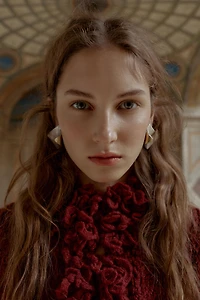 GILET EN MAILLE À FRANGES