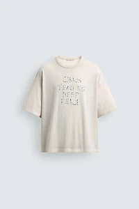 T-SHIRT LAVÉ INSCRIPTION MARQUEUR