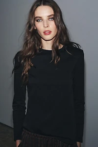 INTERLOCK LONG SLEEVE T-SHIRT