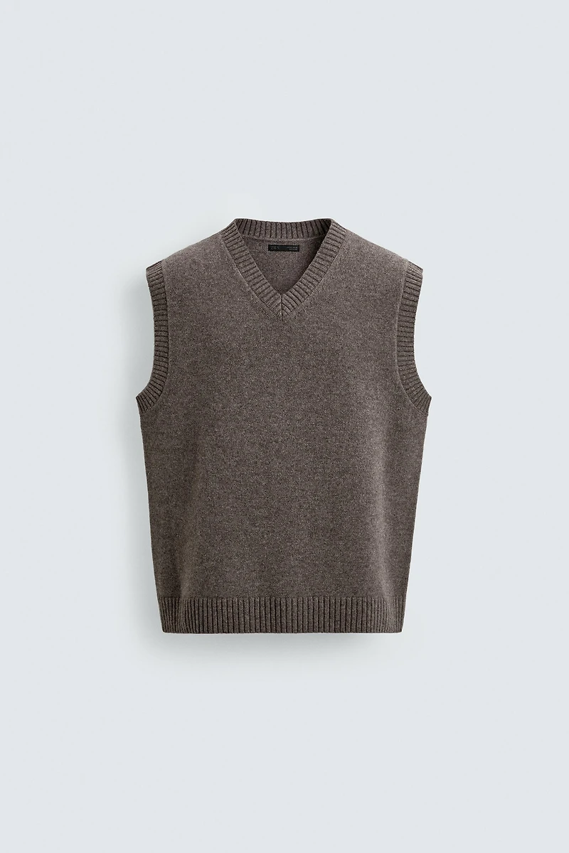 GILET EN MAILLE LAINE