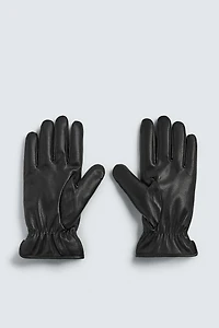 COMBINATION SHEARLING LEATHER GLOVES