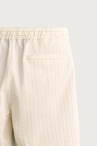 STRIPED RELAXED FIT SHORTS