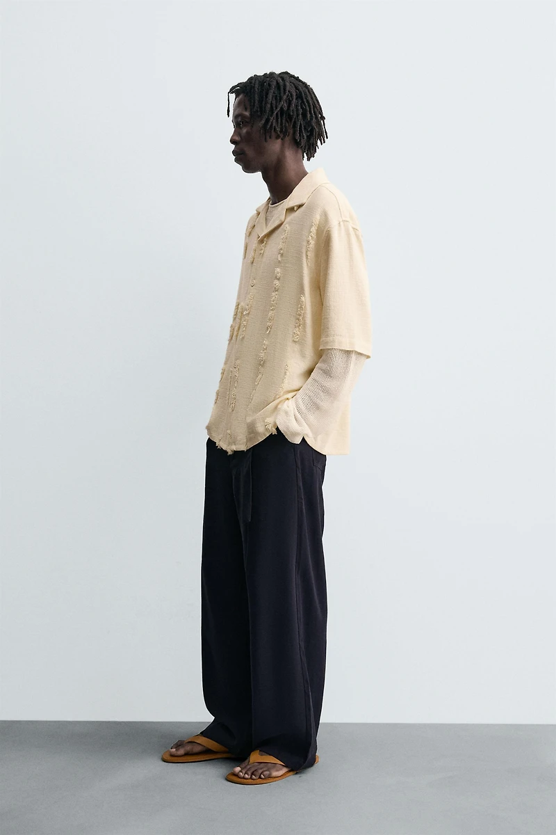 CHEMISE BRODERIES EN RELIEF