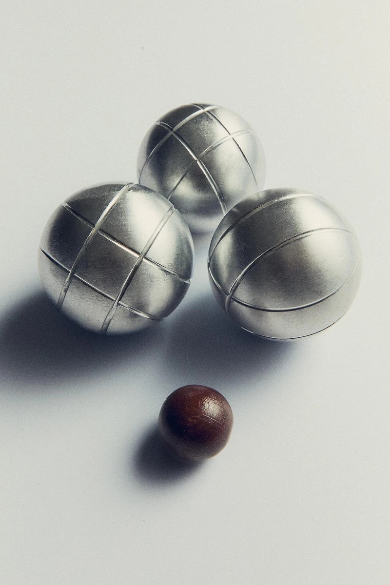 ENSEMBLE DE PÉTANQUE HOUSSE EN CUIR