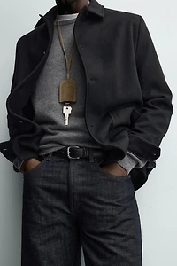 WOOL BLEND RELAXED FIT BLAZER