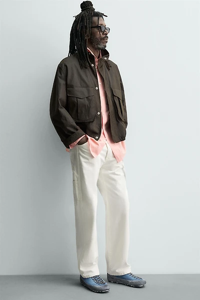 LEATHER SNEAKERS WITH VIBRAM® SOLE AARON LEVINE X ZARA