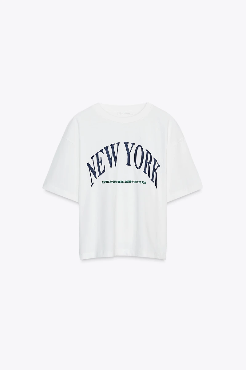 TEXT COTTON T-SHIRT