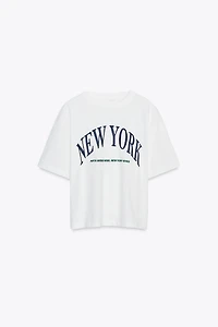 TEXT COTTON T-SHIRT