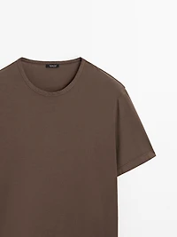 Distressed-effect short sleeve T-shirt