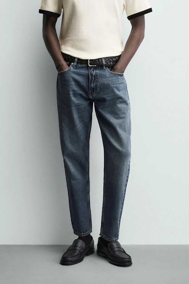 SLIM TAPERED FIT JEANS