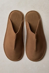 CHAUSSONS OUVERTS À L’ARRIÈRE CUIR
