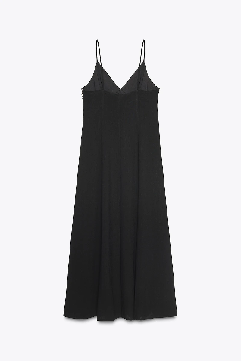 EMBROIDERED MIDI DRESS