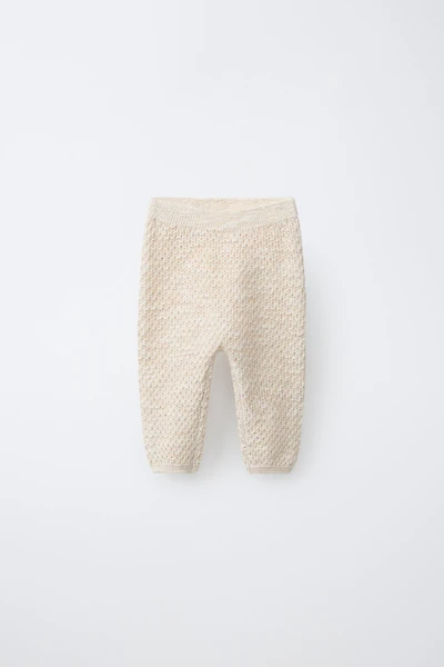 TEXTURED KNIT PANTS