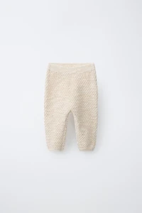 TEXTURED KNIT PANTS