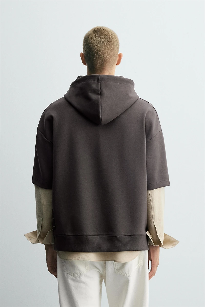 SWEAT INTERLOCK CAPUCHE ÉTIQUETTE