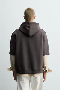 SWEAT INTERLOCK CAPUCHE ÉTIQUETTE