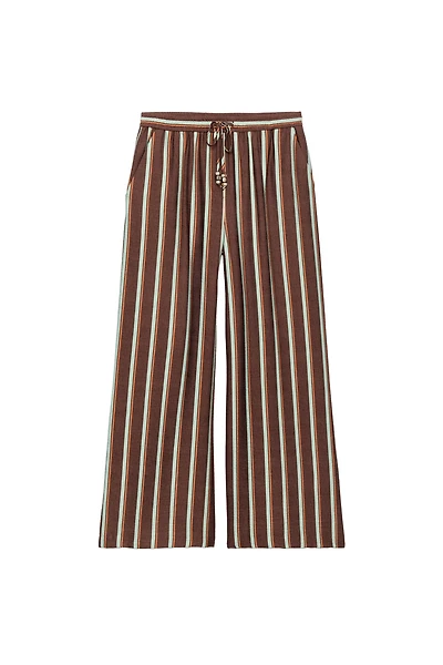 STRIPED WIDE LEG PANTS