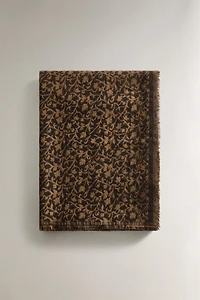 FLORAL WOOL BLANKET