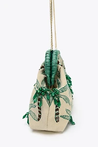 BEADED DETAIL CLUTCH